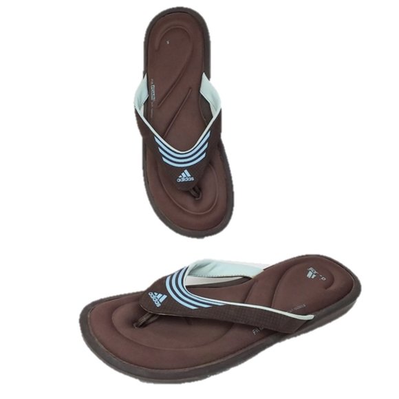 adidas soft flip flops